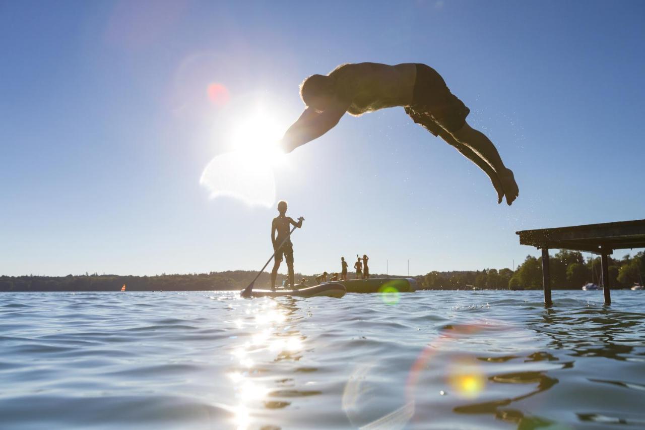 Sopherl Am See - Fruehstueck Auf Der Seeterrasse, Sehr Ruhig Und Wunderschoen Am See, 3 Minuten Nach Oberpfaffenhofen, Viele Radtouren, Restaurants & Cafes In Der Umgebung Wessling Bagian luar foto