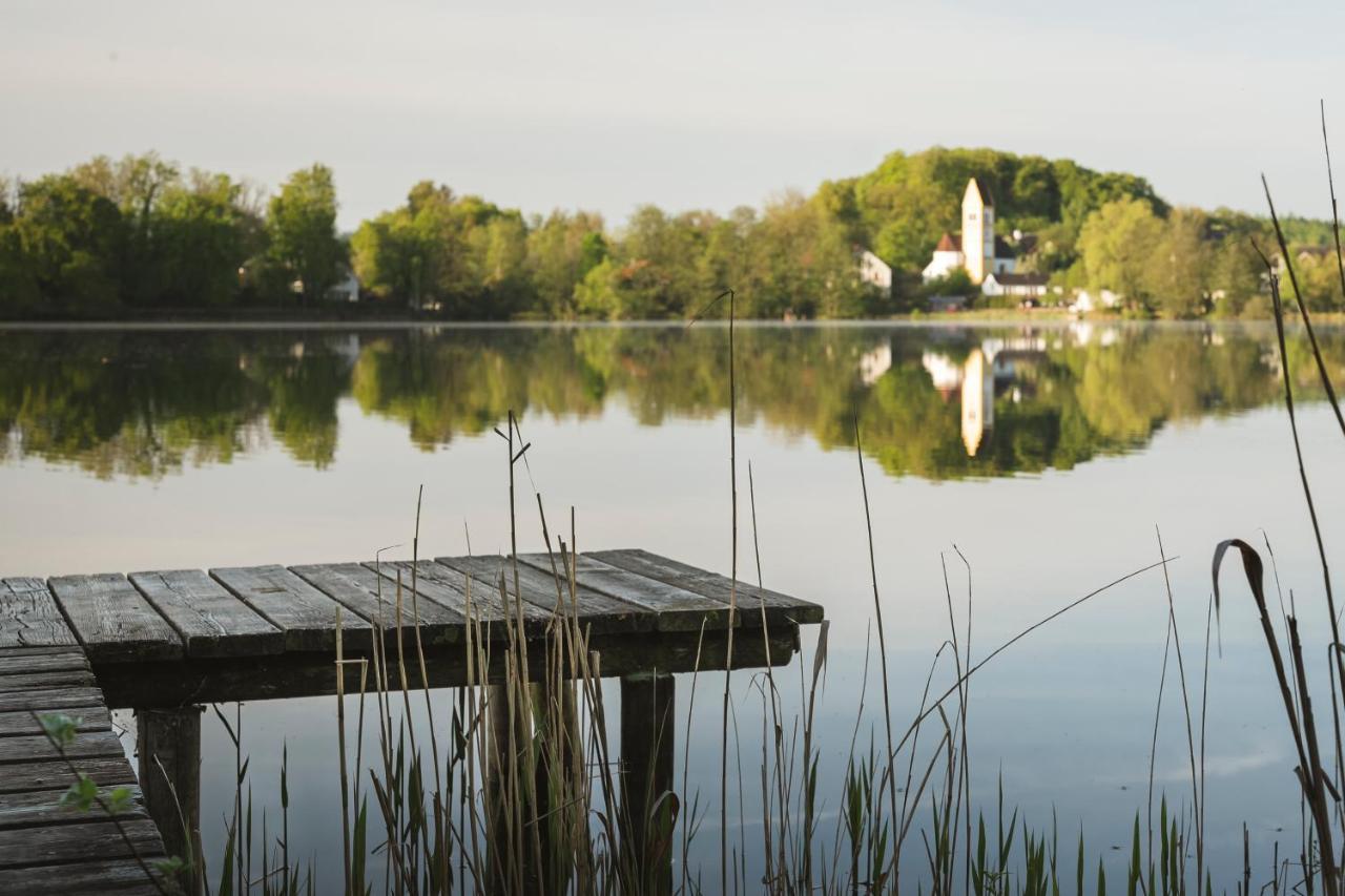 Sopherl Am See - Fruehstueck Auf Der Seeterrasse, Sehr Ruhig Und Wunderschoen Am See, 3 Minuten Nach Oberpfaffenhofen, Viele Radtouren, Restaurants & Cafes In Der Umgebung Wessling Bagian luar foto