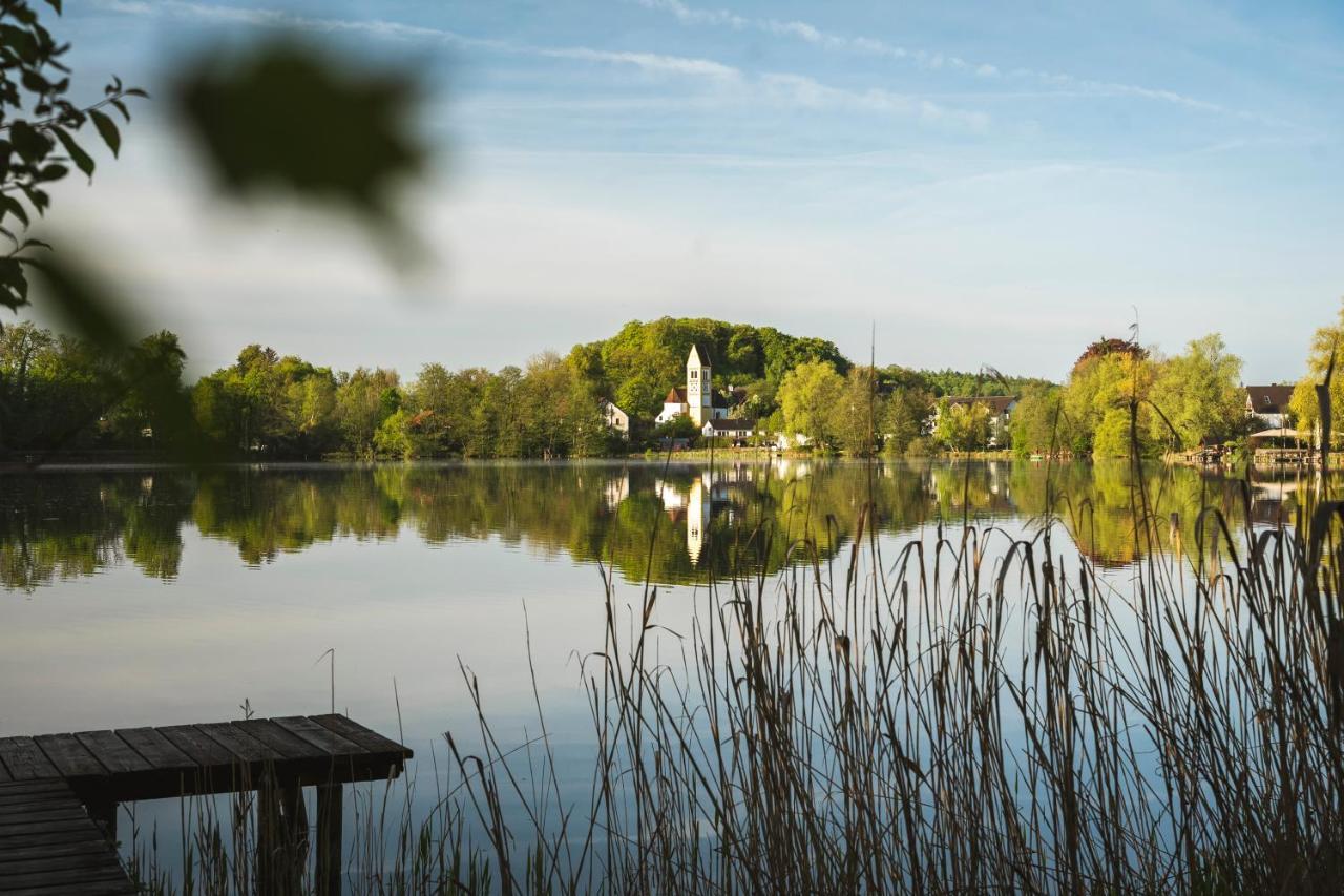 Sopherl Am See - Fruehstueck Auf Der Seeterrasse, Sehr Ruhig Und Wunderschoen Am See, 3 Minuten Nach Oberpfaffenhofen, Viele Radtouren, Restaurants & Cafes In Der Umgebung Wessling Bagian luar foto